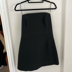 Zara black strapless dress.